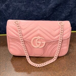 Pink Crafted Chain Bag